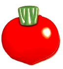 red plastic tomato