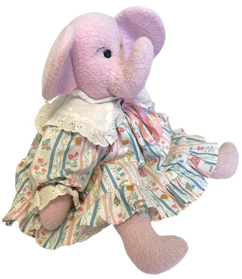pink elephant plushie